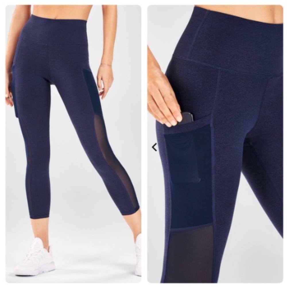 Fabletics High Waisted Mila Pocket‎ Capri Leggings
